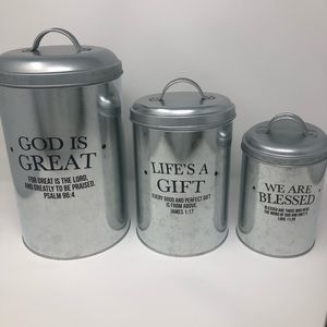 Kitchen Canisters "God Country"
